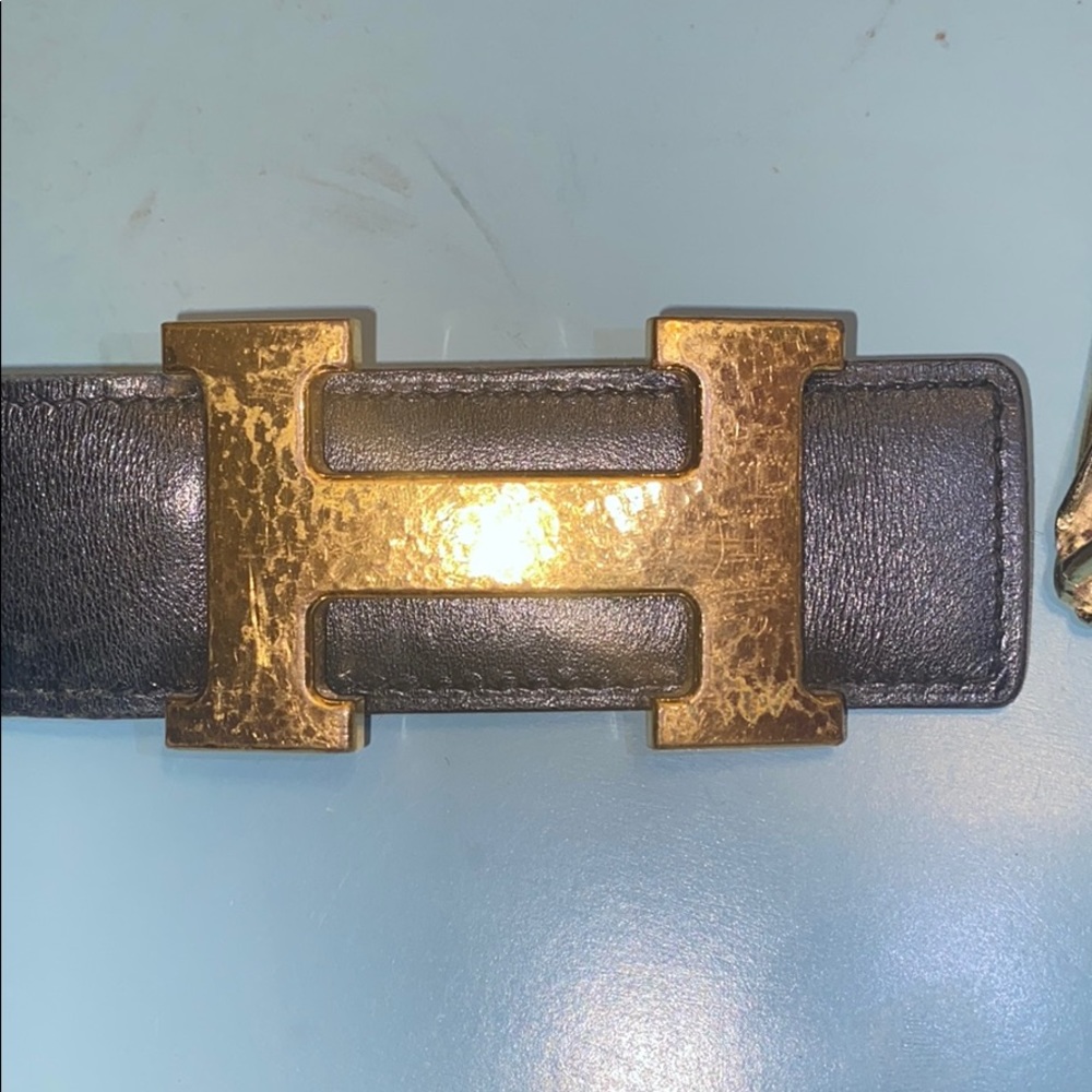 Hermes Blue & black Belt